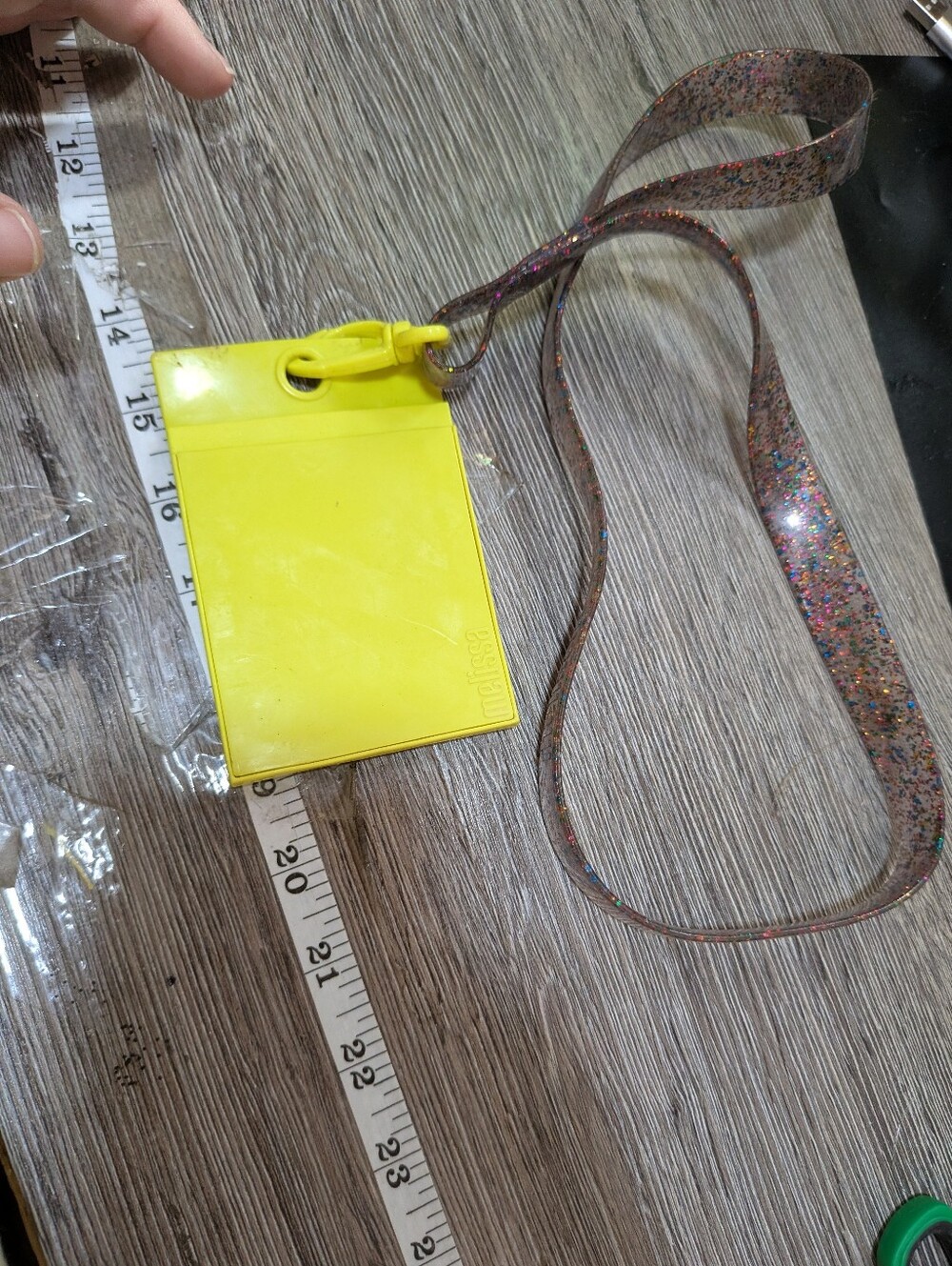 Melissa Jelly Lanyard With Yellow Card Holder